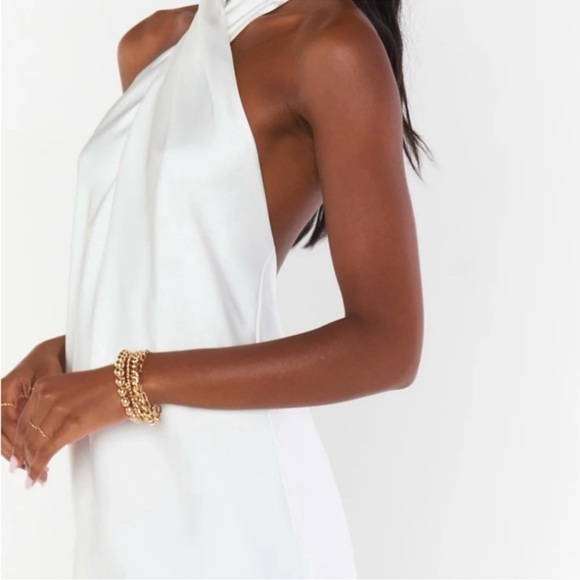 (2)Show Me Your MUMU Jasmine Halter Mini Dress - Picture 3 of 6